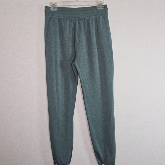 Beyond Yoga Weekend Sweatpants Sz S Teal Drawstring Comfort - Picture 4 of 12